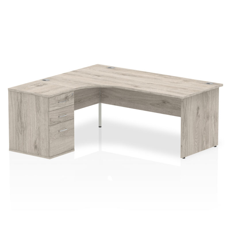 OE - Impulse Panel End Crescent Desk Workstation - Image 33