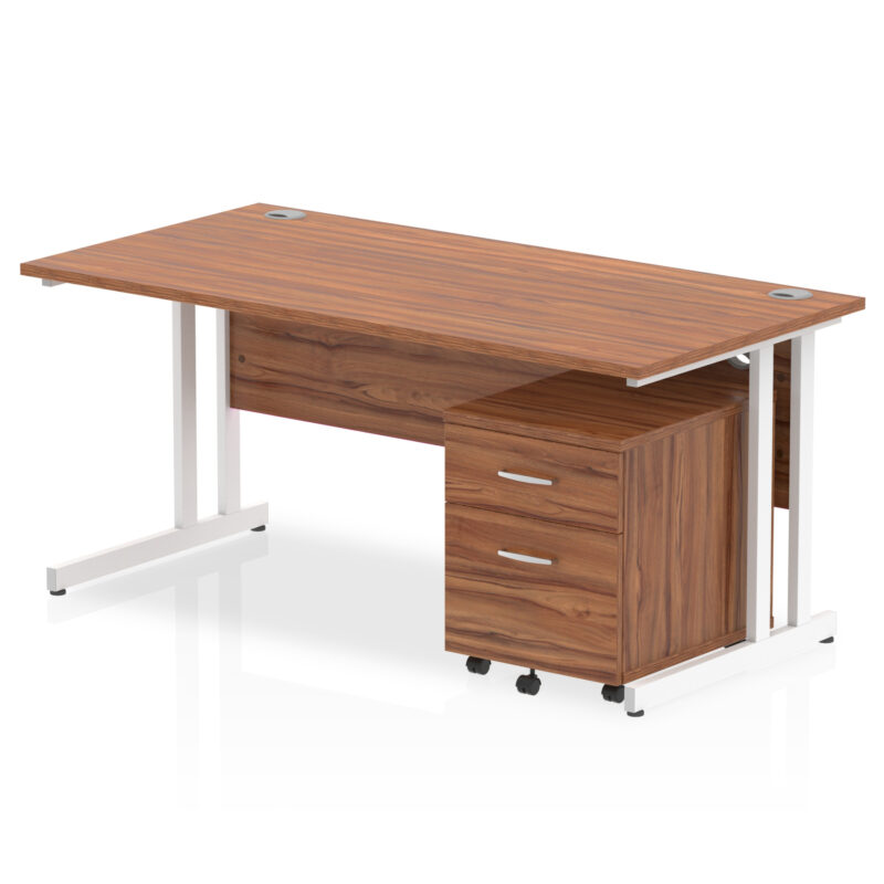 OE - Impulse 1600mm Cantilever Straight Desk With Mobile Pedestal - Image 14