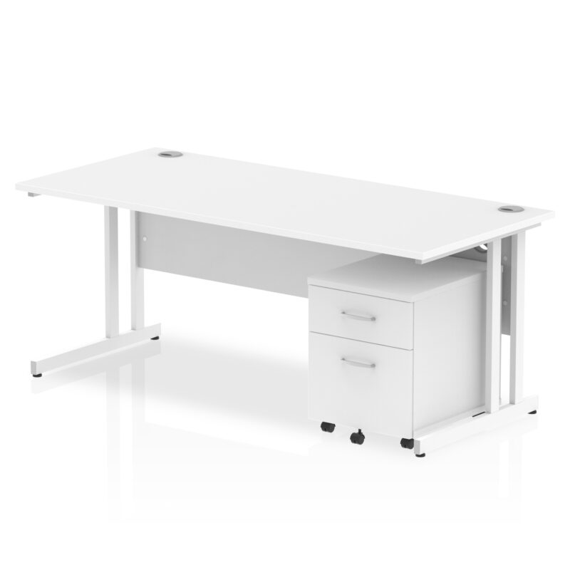 OE - Impulse 1800mm Cantilever Straight Desk With Mobile Pedestal - Image 14