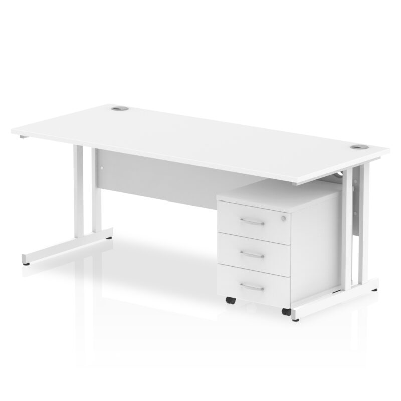 OE - Impulse 1800mm Cantilever Straight Desk With Mobile Pedestal - Image 15