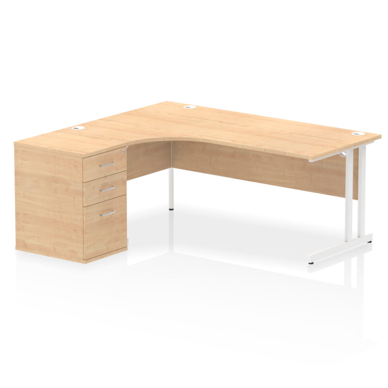 OE - Impulse 1800mm Cantilever Left Crescent Desk Workstation - Image 10