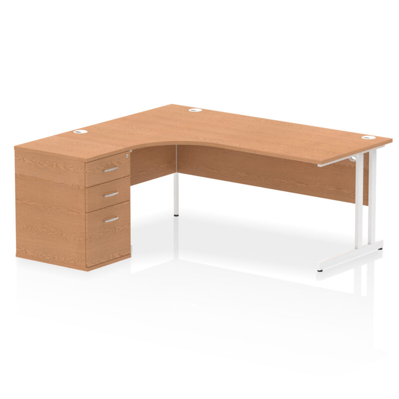 OE - Impulse 1800mm Cantilever Left Crescent Desk Workstation - Image 11