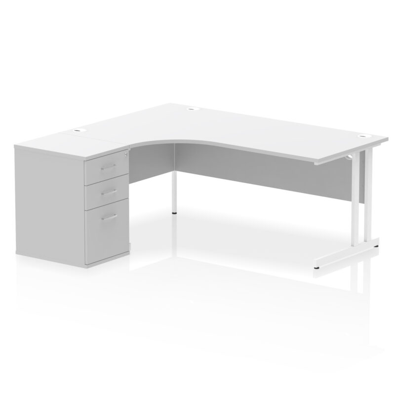 OE - Impulse 1800mm Cantilever Left Crescent Desk Workstation - Image 13
