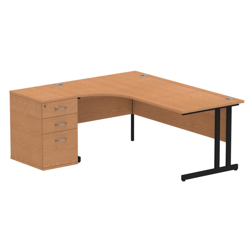 OE - Impulse 1800mm Cantilever Left Crescent Desk Workstation - Image 16