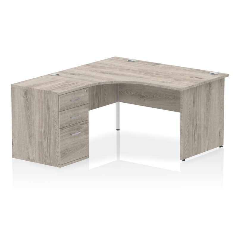 OE - Impulse Panel End Crescent Desk Workstation - Image 35