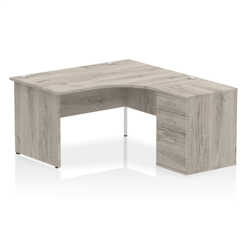 OE - Impulse Panel End Crescent Desk Workstation - Image 36