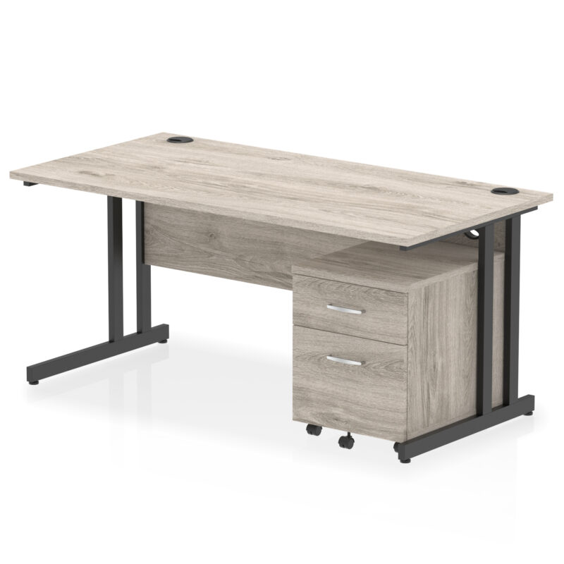 OE - Impulse 1600mm Cantilever Straight Desk With Mobile Pedestal - Image 17