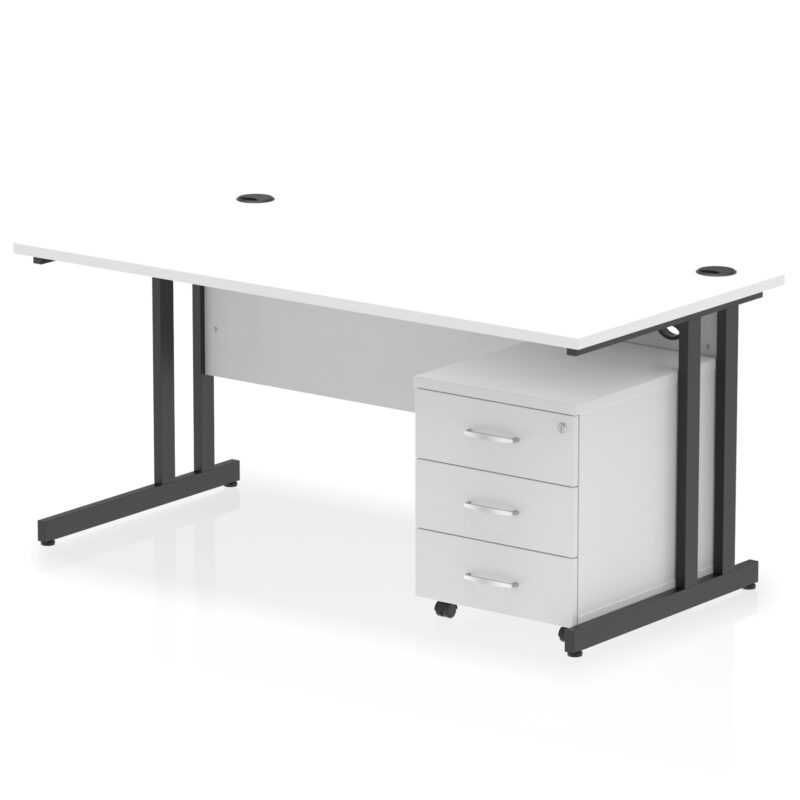 OE - Impulse 1600mm Cantilever Straight Desk With Mobile Pedestal - Image 26