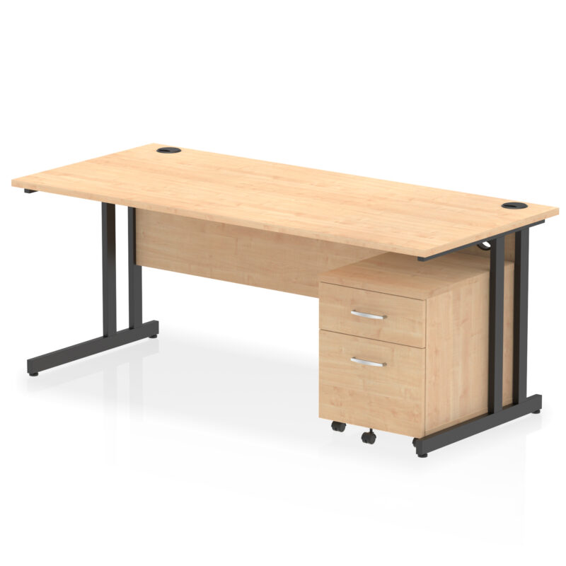 OE - Impulse 1800mm Cantilever Straight Desk With Mobile Pedestal - Image 18