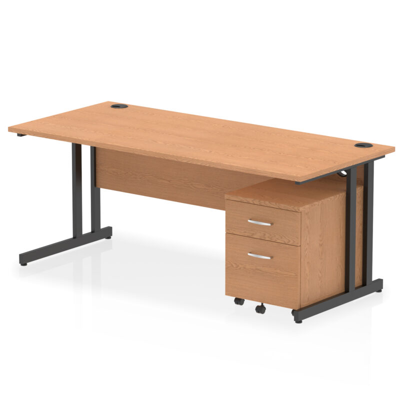 OE - Impulse 1800mm Cantilever Straight Desk With Mobile Pedestal - Image 19