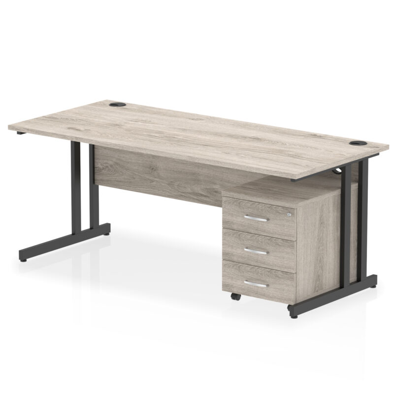 OE - Impulse 1800mm Cantilever Straight Desk With Mobile Pedestal - Image 23