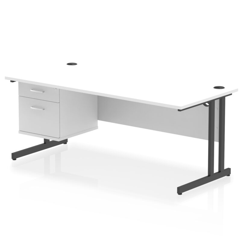 OE - Impulse 1800mm Cantilever Straight Desk With Single Fixed Pedestal - Image 29