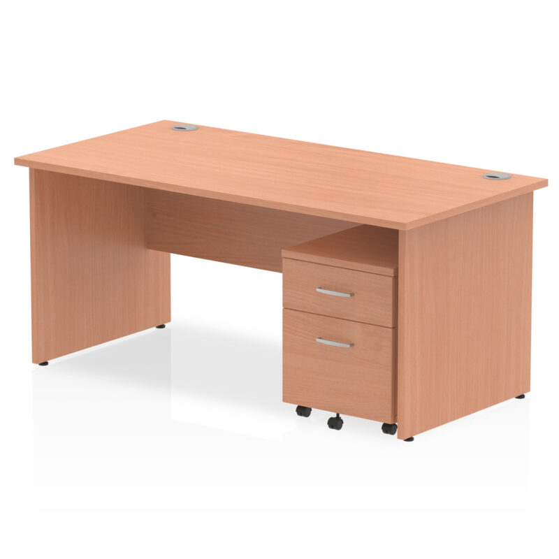 OE - Impulse Panel End Straight Desk With Mobile Pedestal - Image 11