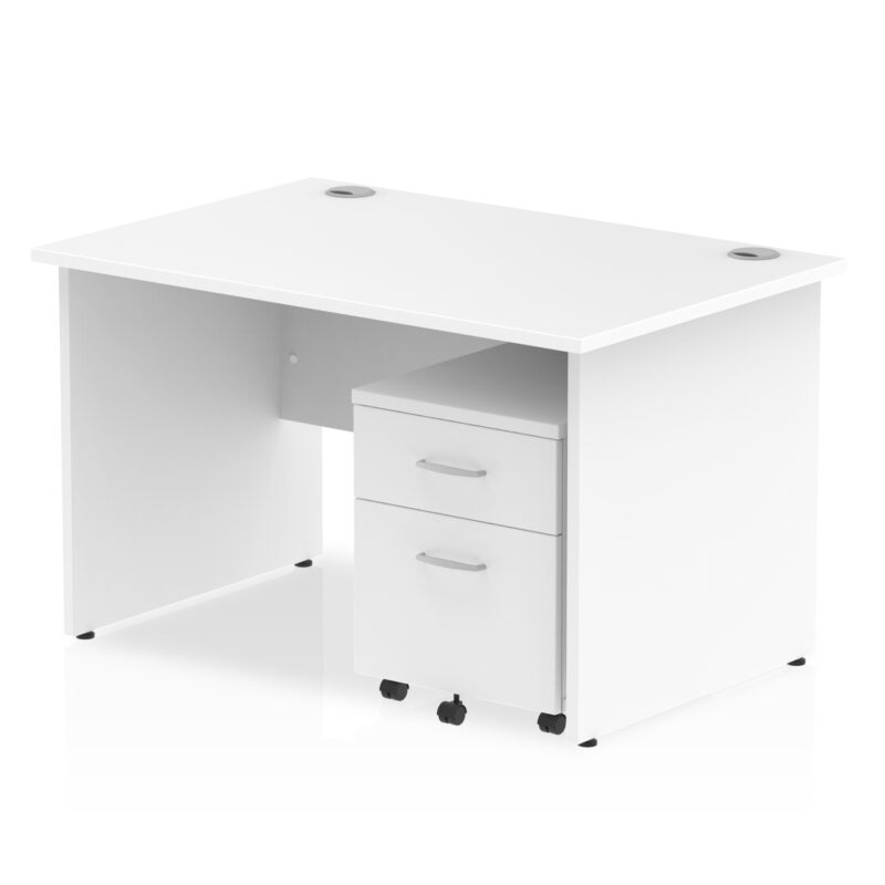 OE - Impulse Panel End Straight Desk With Mobile Pedestal - Image 13