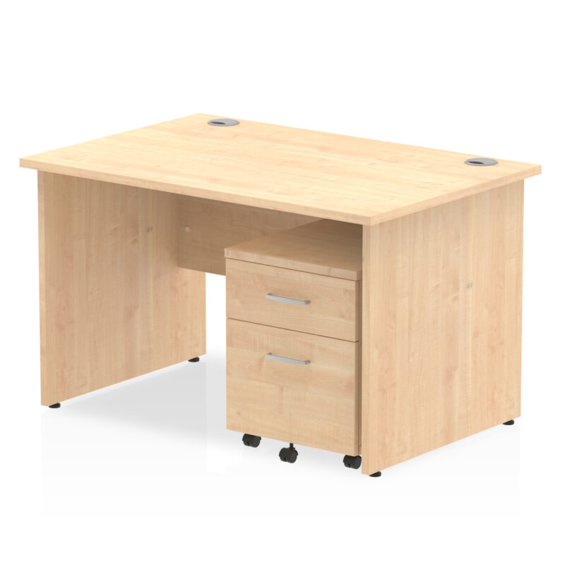 OE - Impulse Panel End Straight Desk With Mobile Pedestal - Image 21