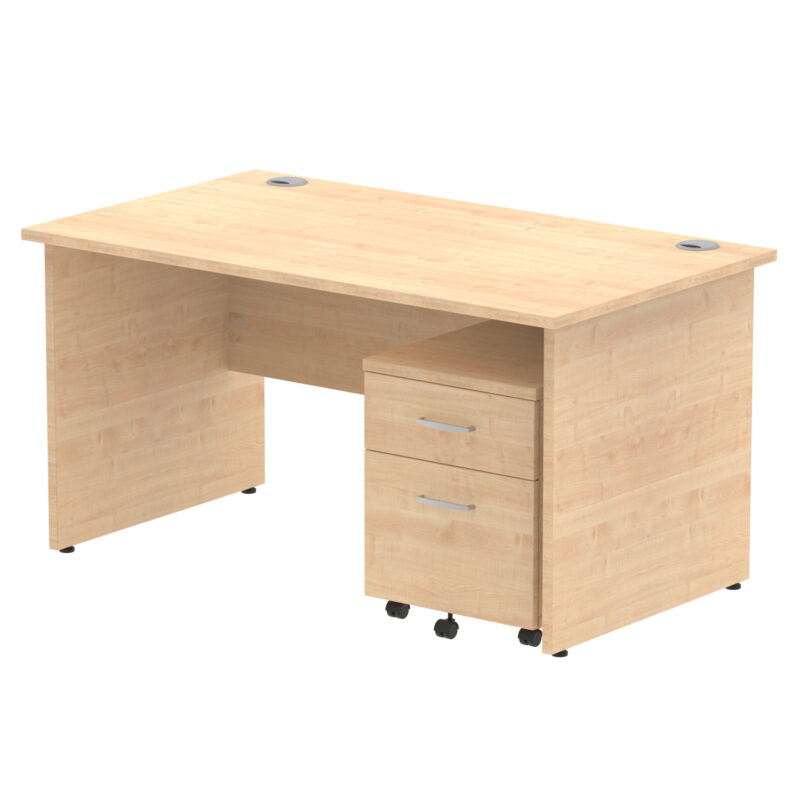 OE - Impulse Panel End Straight Desk With Mobile Pedestal - Image 22