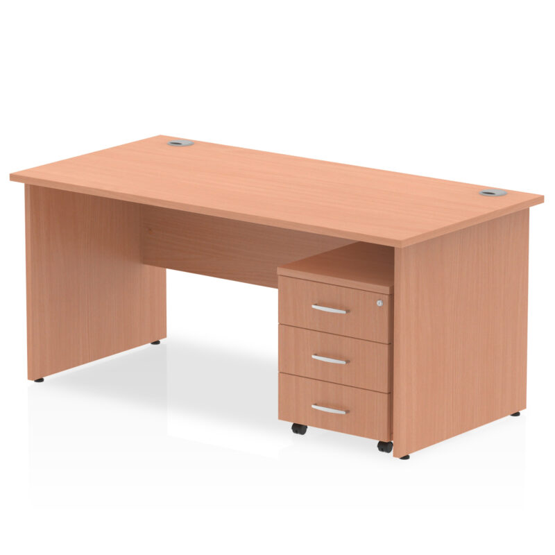 OE - Impulse Panel End Straight Desk With Mobile Pedestal - Image 32