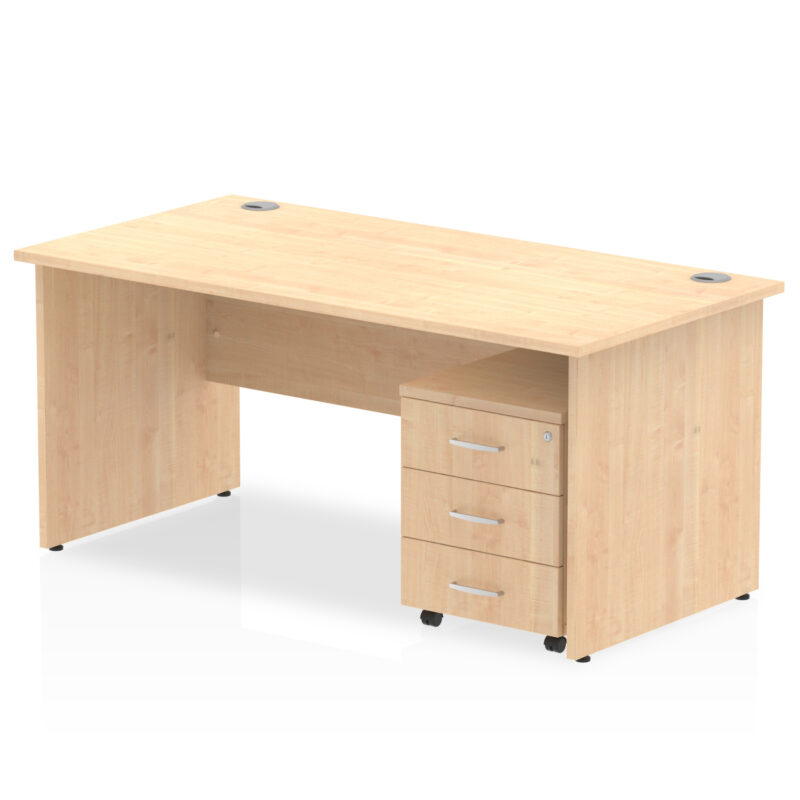 OE - Impulse Panel End Straight Desk With Mobile Pedestal - Image 44