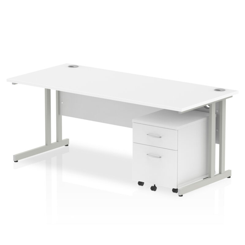 OE - Impulse 1800mm Cantilever Straight Desk With Mobile Pedestal - Image 28