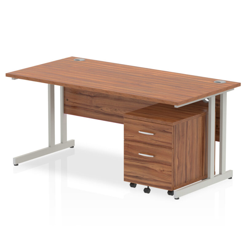 OE - Impulse 1600mm Cantilever Straight Desk With Mobile Pedestal - Image 29