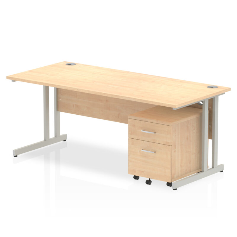 OE - Impulse 1800mm Cantilever Straight Desk With Mobile Pedestal - Image 30