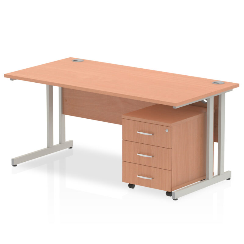 OE - Impulse 1800mm Cantilever Straight Desk With Mobile Pedestal - Image 32