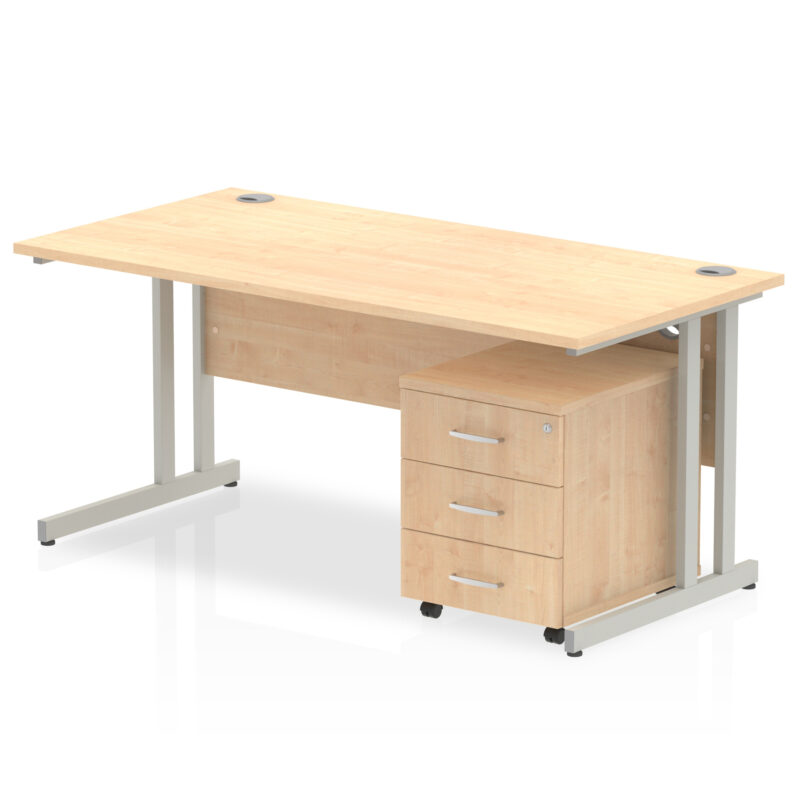 OE - Impulse 1400mm Cantilever Straight Desk With Mobile Pedestal - Image 35