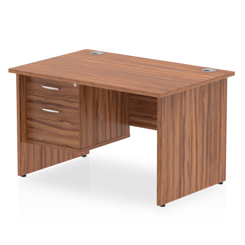 OE - Impulse 1200mm Panel End Straight Desk With Single Fixed Pedestal - Image 5