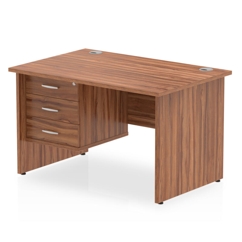 OE - Impulse 1200mm Panel End Straight Desk With Single Fixed Pedestal - Image 6