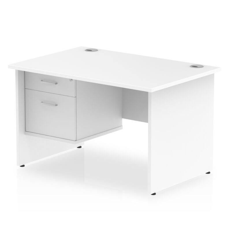 OE - Impulse 1200mm Panel End Straight Desk With Single Fixed Pedestal - Image 7