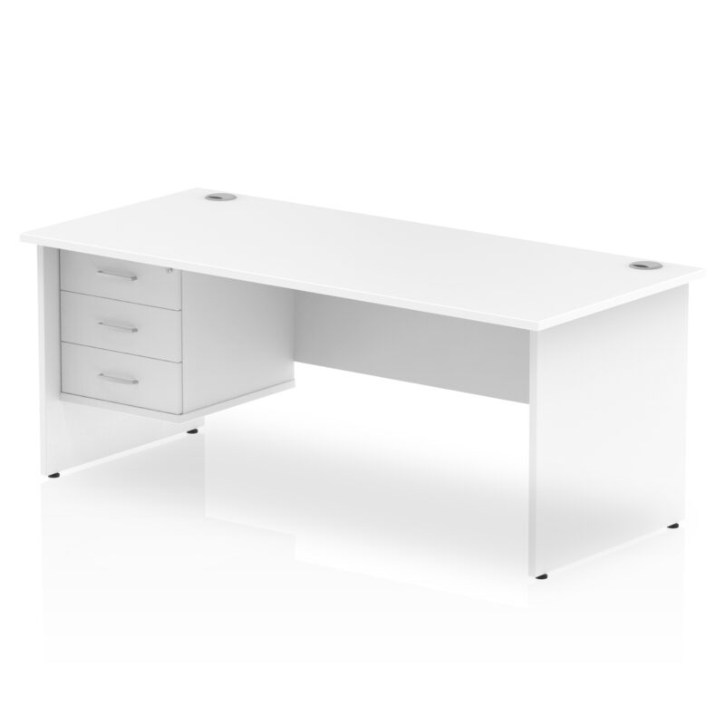 OE - Impulse 1800mm Panel End Straigh Desk With Single Fixed Pedestal - Image 8