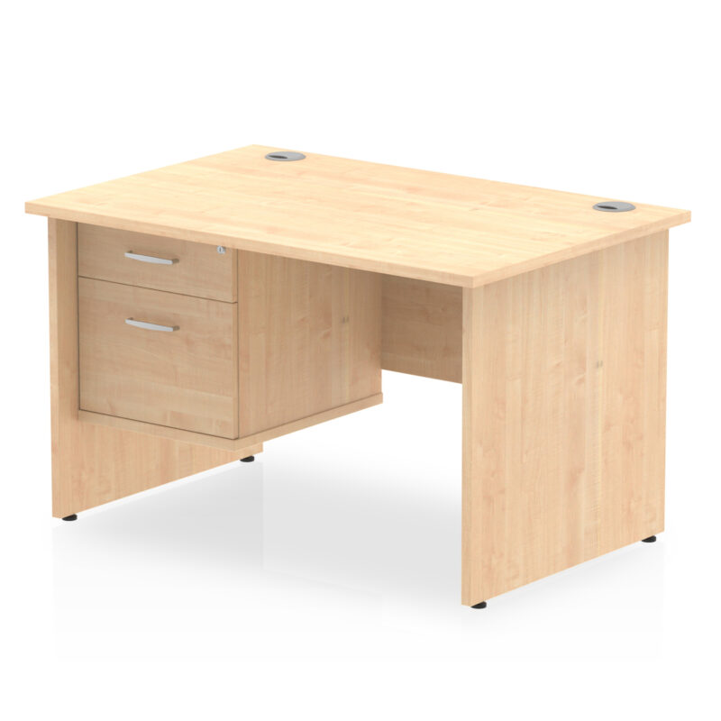 OE - Impulse 1200mm Panel End Straight Desk With Single Fixed Pedestal - Image 9