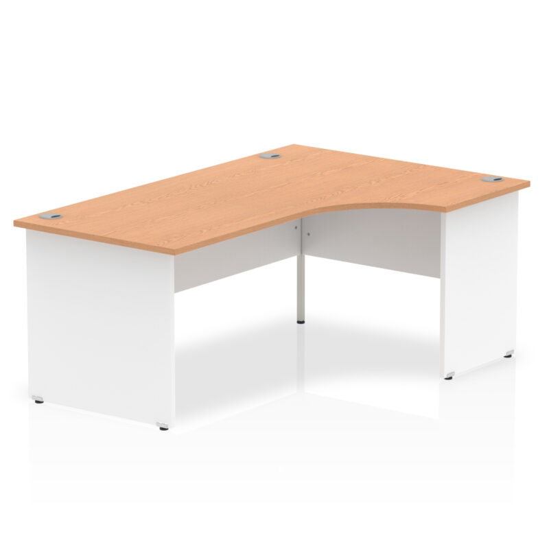 OE - Impulse 1800mm Right Crescent Desk Panel End Leg Two Tone - Image 3