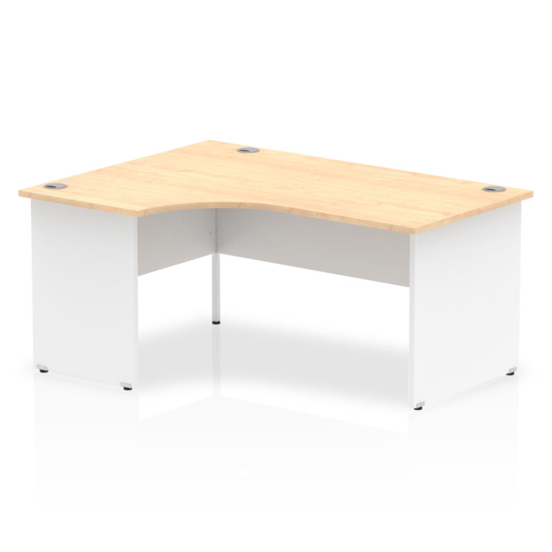 OE - Impulse 1600mm Left Crescent Desk Panel End Leg Two Tone - Image 4