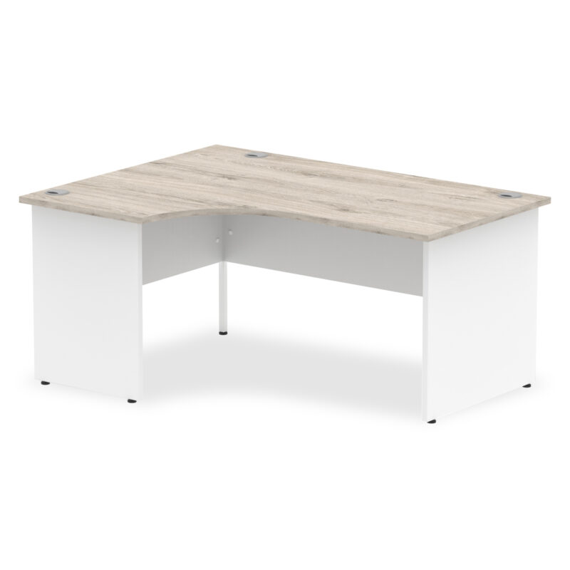 OE - Impulse 1600mm Left Crescent Desk Panel End Leg Two Tone - Image 5