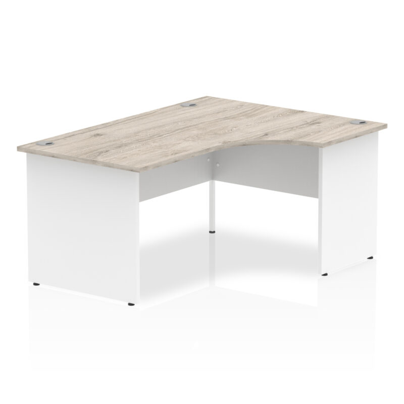 OE - Impulse 1600mm Right Crescent Desk Panel End Leg Two Tone - Image 5